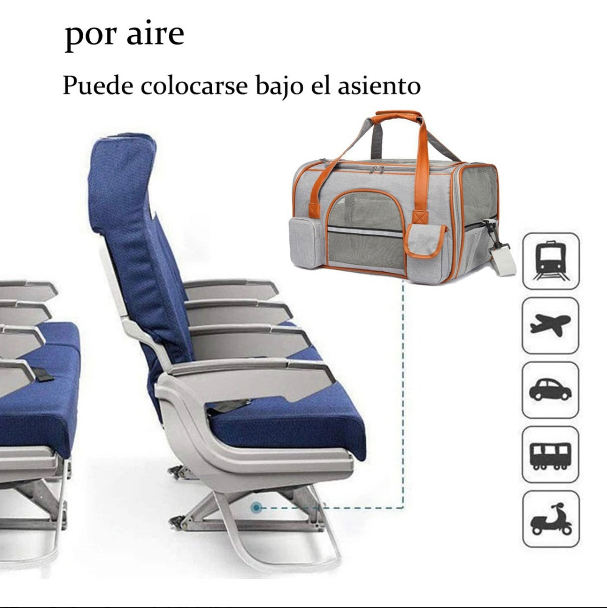 Transportadora para gato o perro ideal para viajar en avión