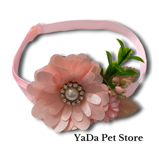 Collar Decorativo con Flor para Perro