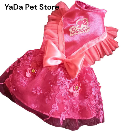 Vestido para mascota diseño de Barbie