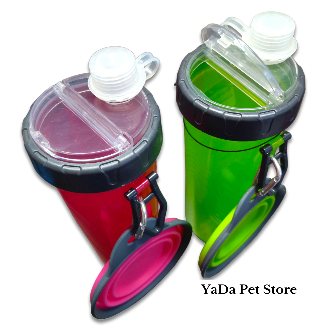 Contenedor de Alimento y Agua de Viaje para Perro