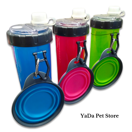 Contenedor de Alimento y Agua de Viaje para Perro