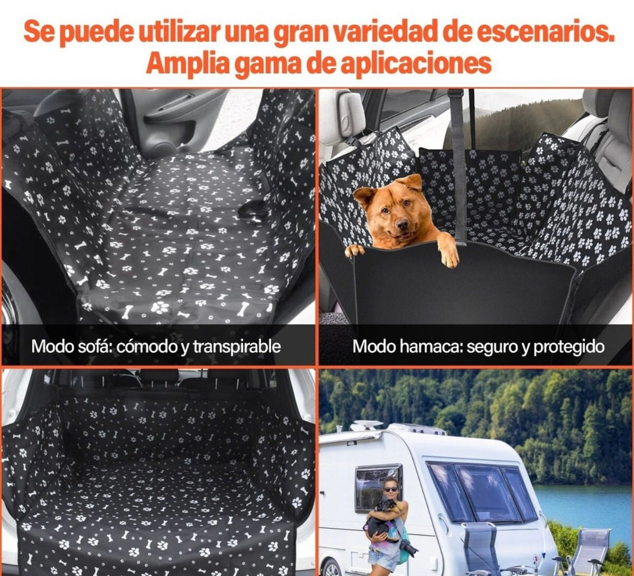 Cubre Asientos de Auto para Mascotas